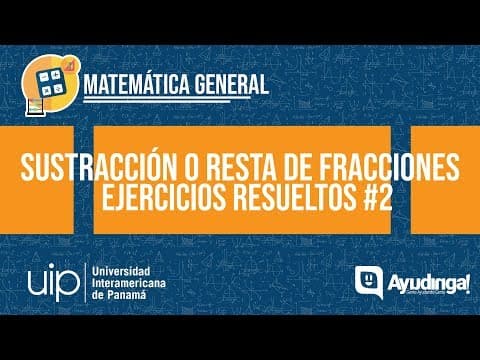 Sustracción o Resta de Fracciones | Ejercicios Resueltos #2
